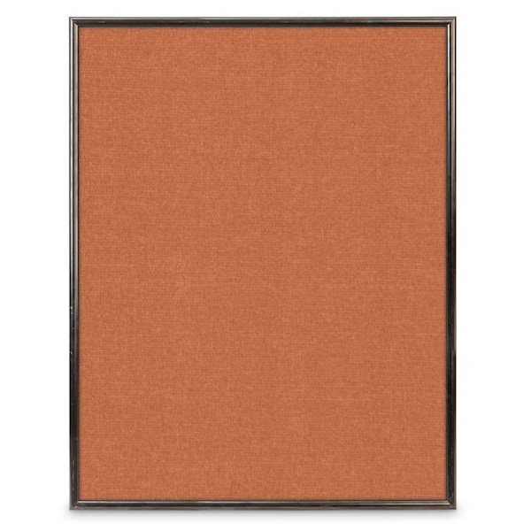 Corkboard, Fabric, 2 Door, Satin/Gry, 72x36"